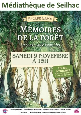 Affiche escape memoires de la foret 09 11 24